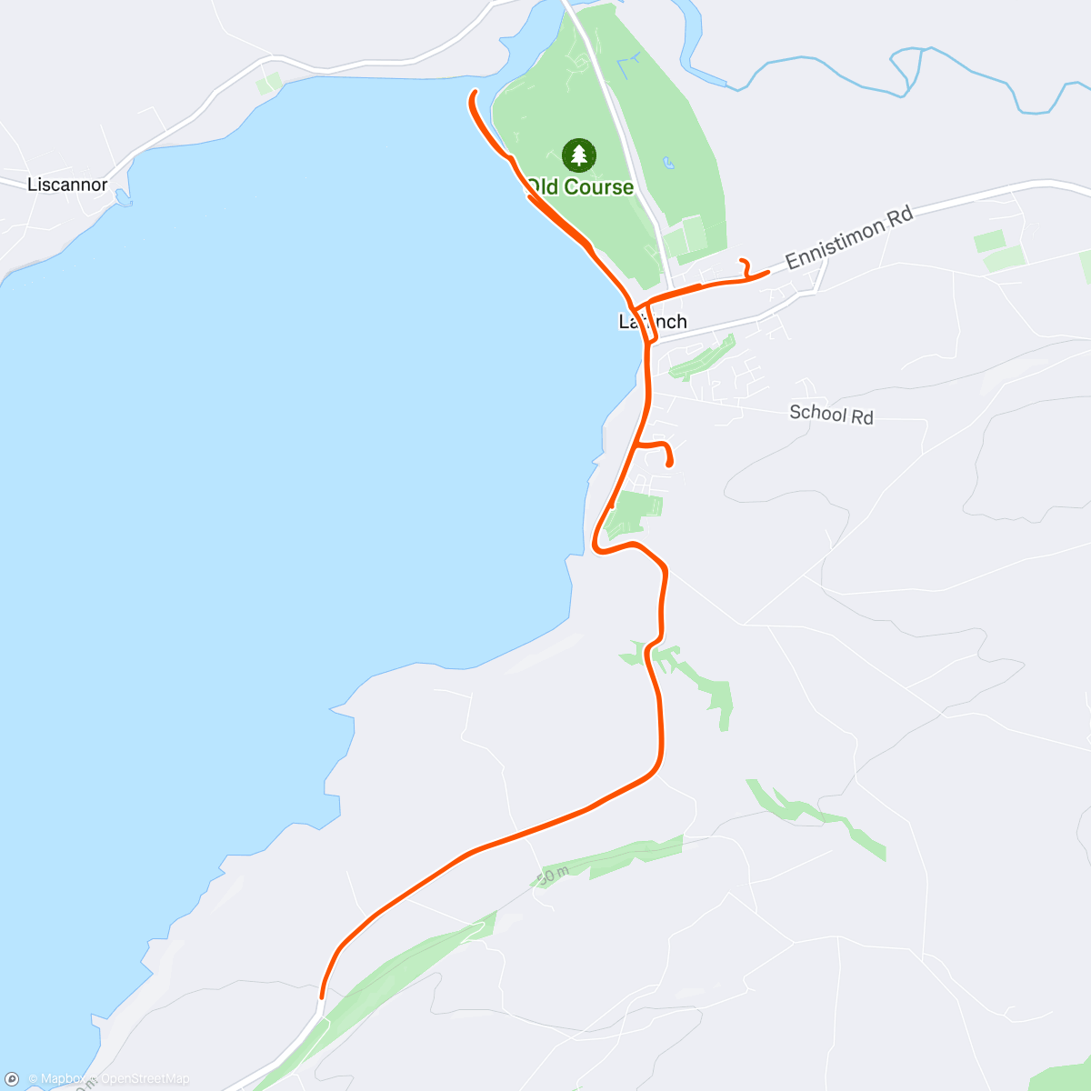 Map of the activity, Morning Run