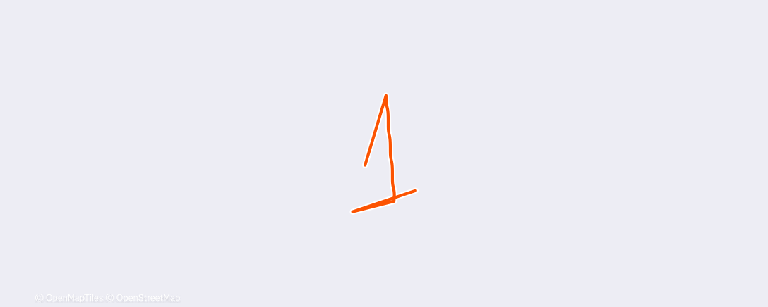 Map of the activity, Entrenamiento vespertino