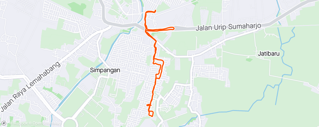Map of the activity, Momong ride