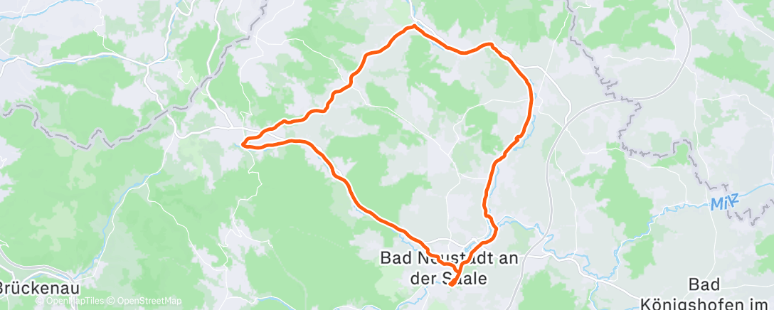 Map of the activity, Fahrt am Nachmittag
