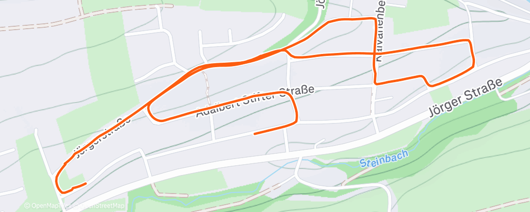 Map of the activity, Spaziergang am Morgen