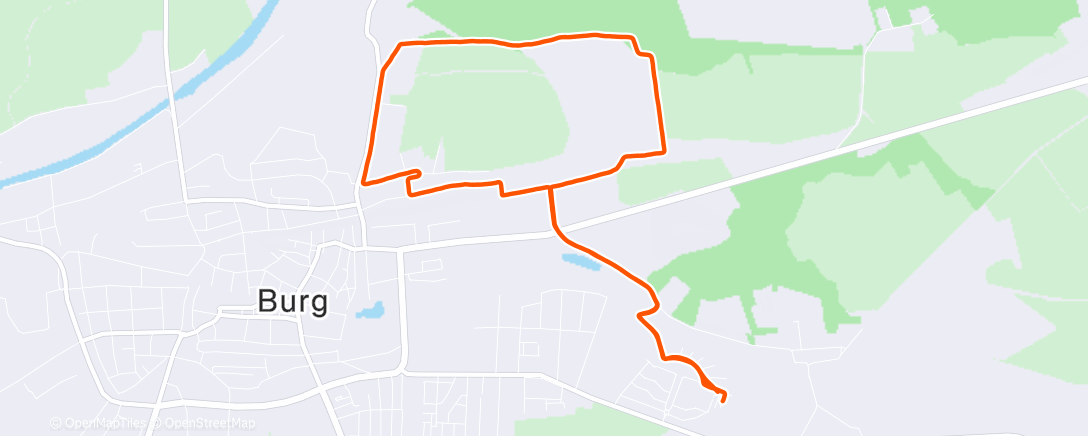 Map of the activity, Spaziergang am Nachmittag