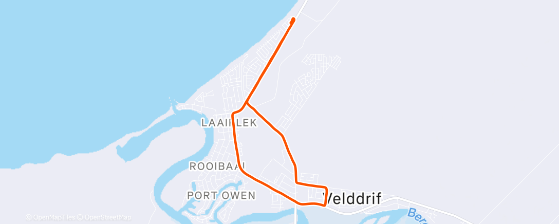 Map of the activity, Morning Run