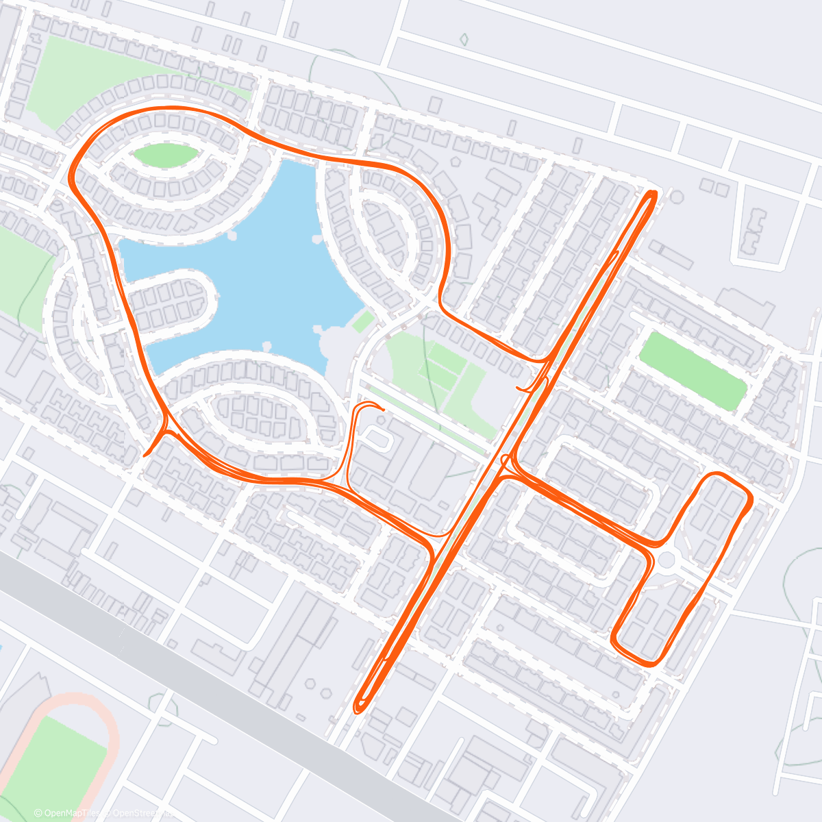 Map of the activity, Morning R