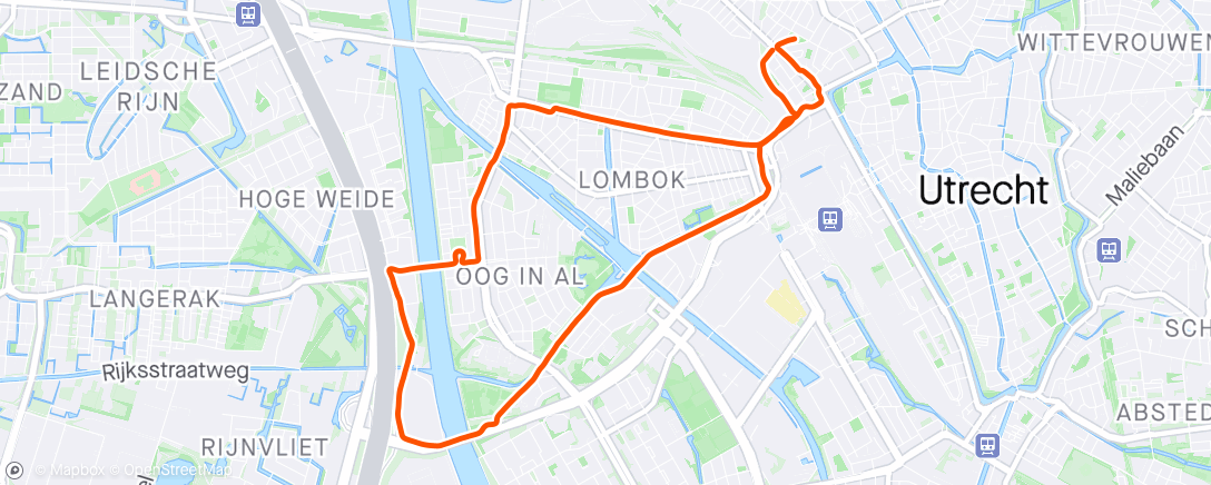 「Hemelvaartsdag loopje」活動的地圖