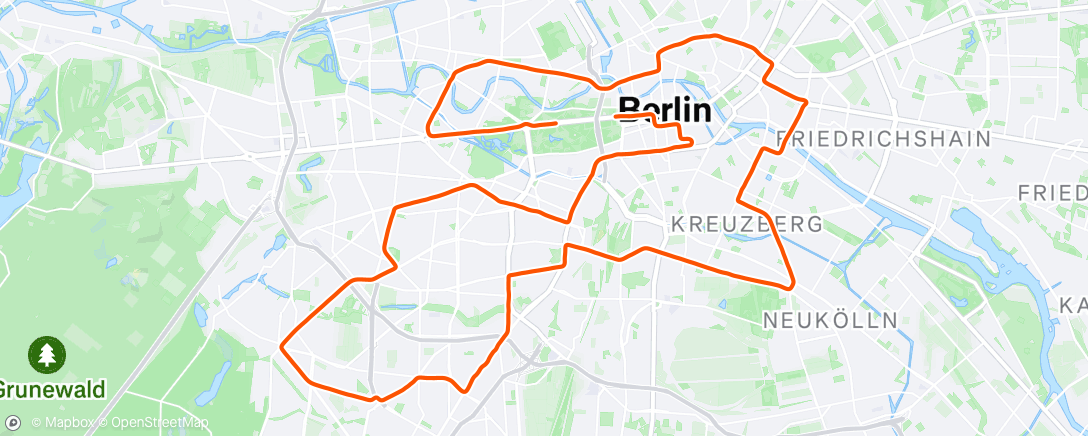 Map of the activity, Morning Run