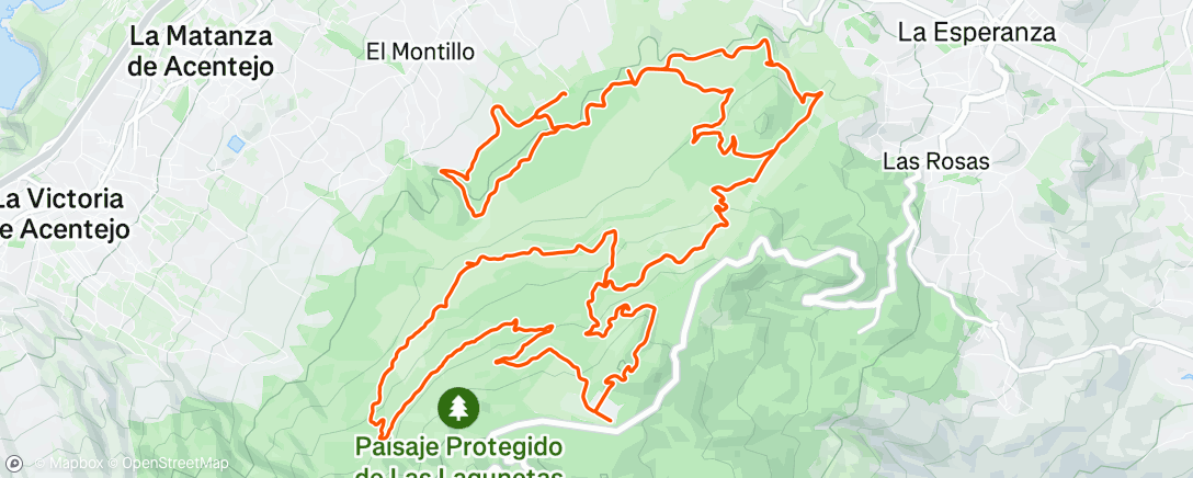Map of the activity, Morning Mountain Bike Ride