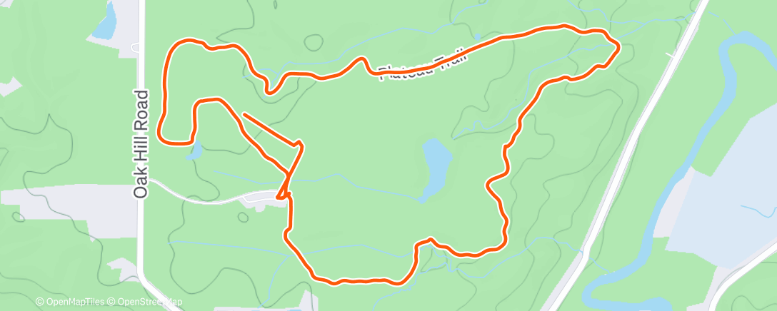 Map of the activity, Morning Hike