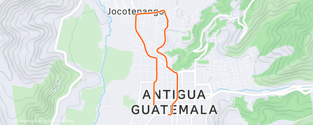 Карта физической активности (Morning Run)