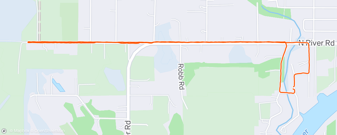 Map of the activity, Morning Run
