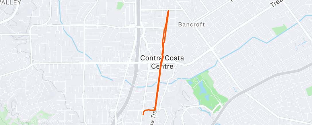 Map of the activity, Morning Run