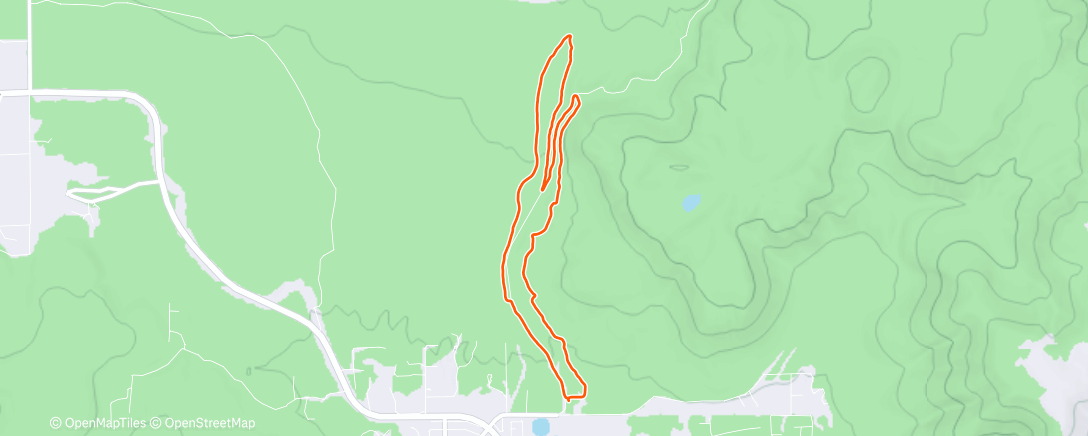 Map of the activity, Morning Trail Run