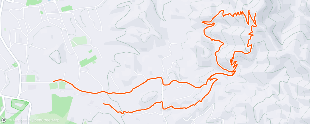 Map of the activity, Morning Trail Run