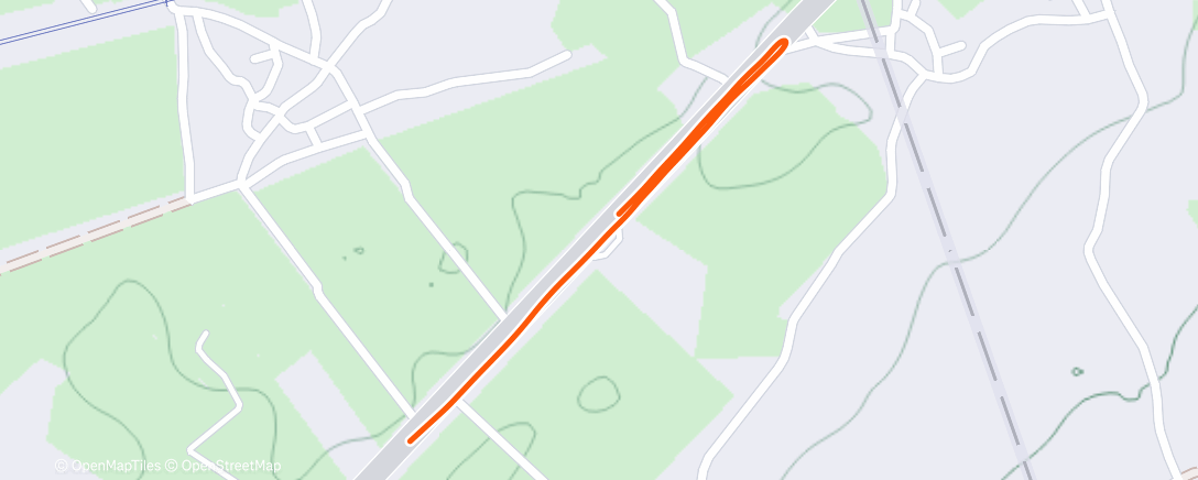 Map of the activity, Afternoon Run