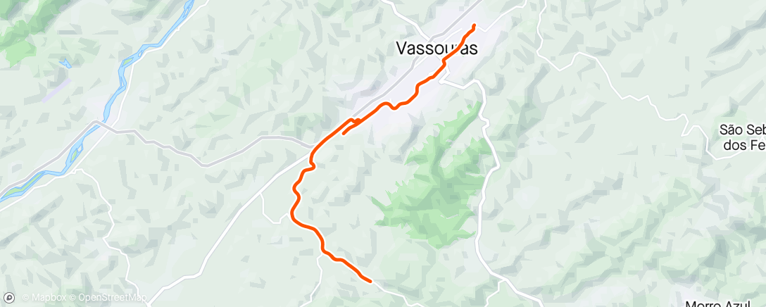 Map of the activity, Vassouras & Linha - Tubless off