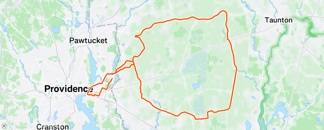 Map of the activity, Morning Ride