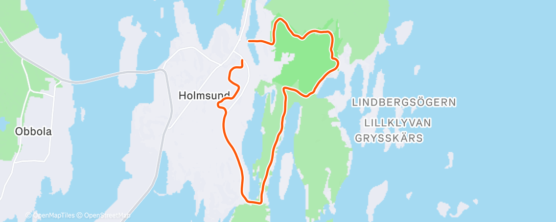 Карта физической активности (Afternoon Run)