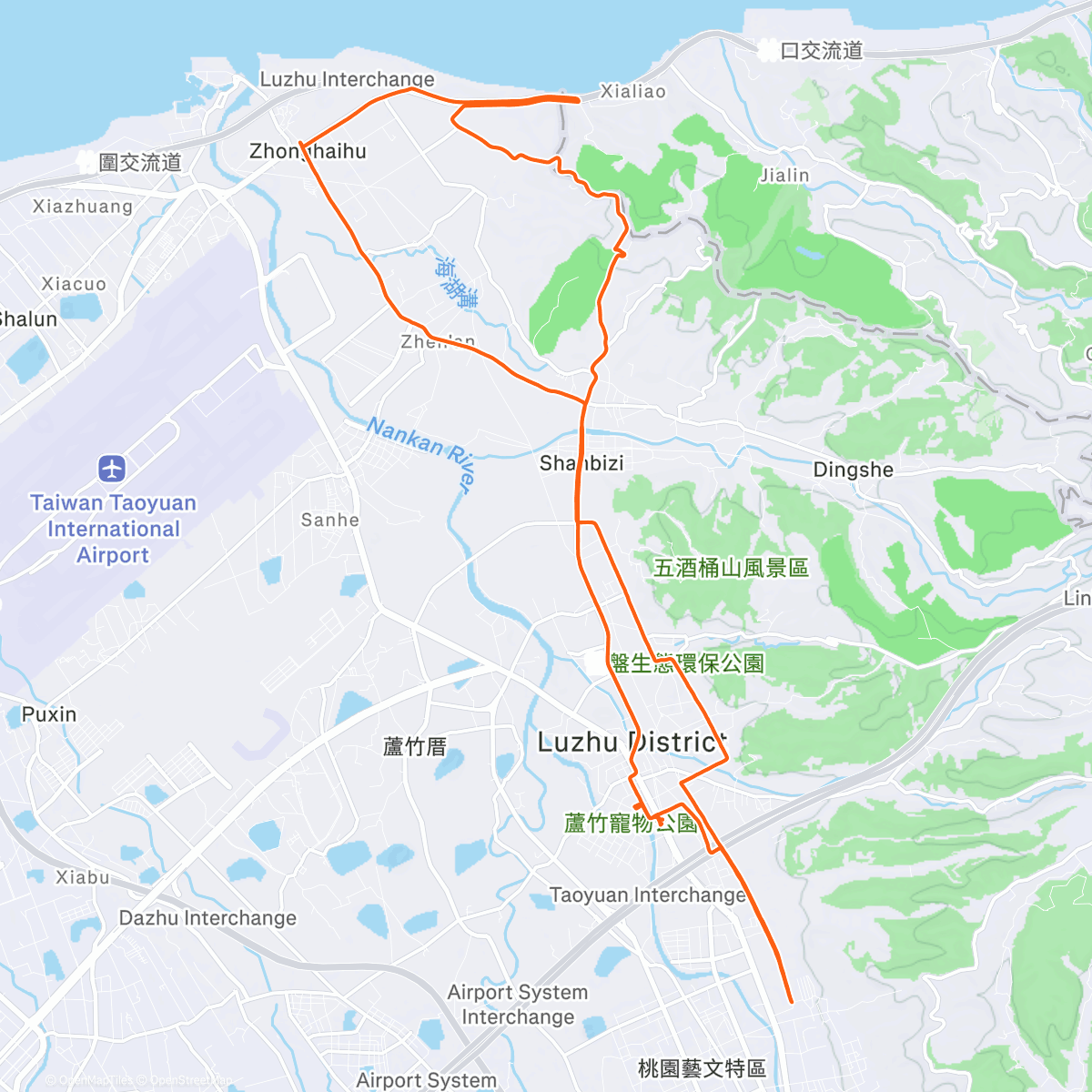 Map of the activity, Tuesday, cold, windy, drizzle, unpleasant conditions~