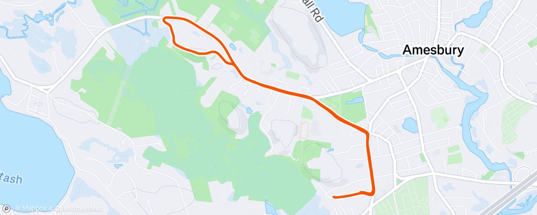 Map of the activity, Morning Run