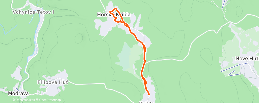 Карта физической активности (Afternoon Cross Country Skiing)