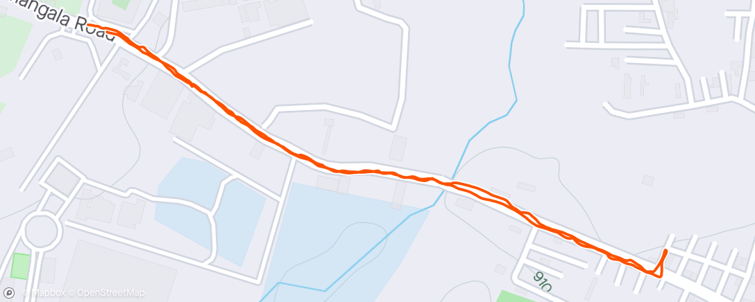 Map of the activity, Dev's Morning Ride