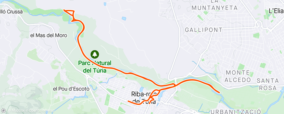Карта физической активности (Bicicleta al anochecer)