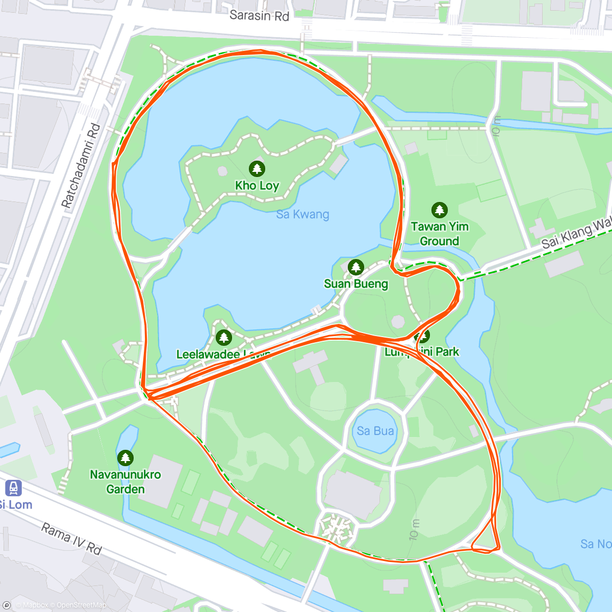 Map of the activity, Easy Running 45 minutes
