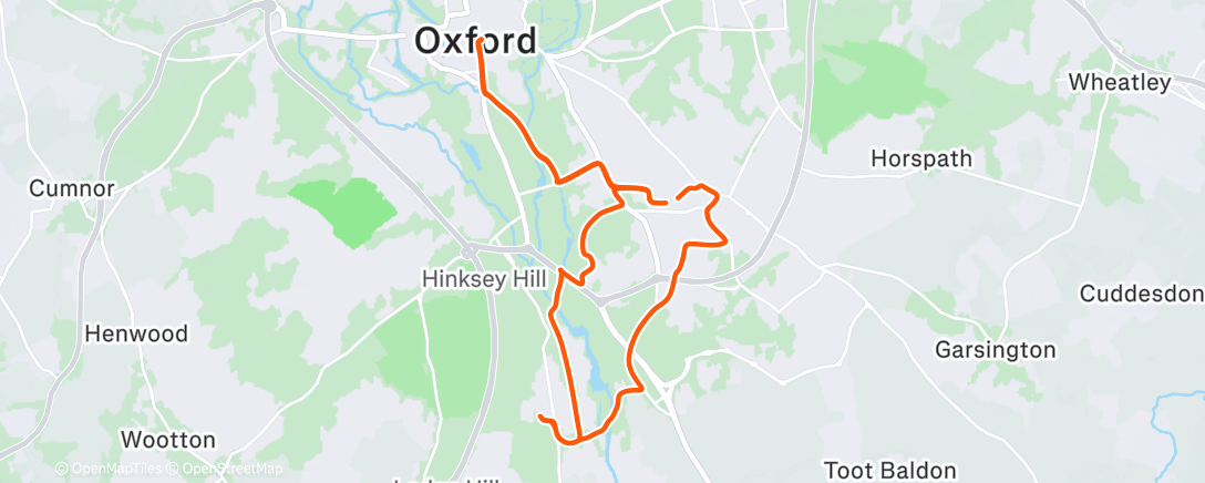 Map of the activity, Morning Ride