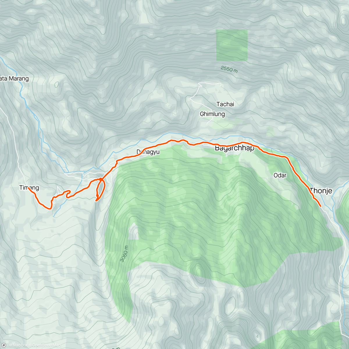 Map of the activity, J11 Nepal et la der 😭☀