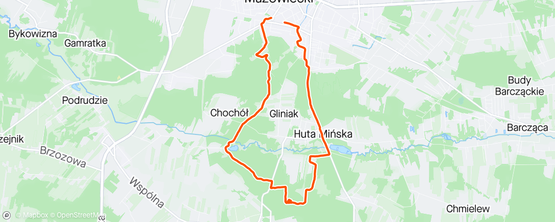 Map of the activity, Leśny obiad 🍴