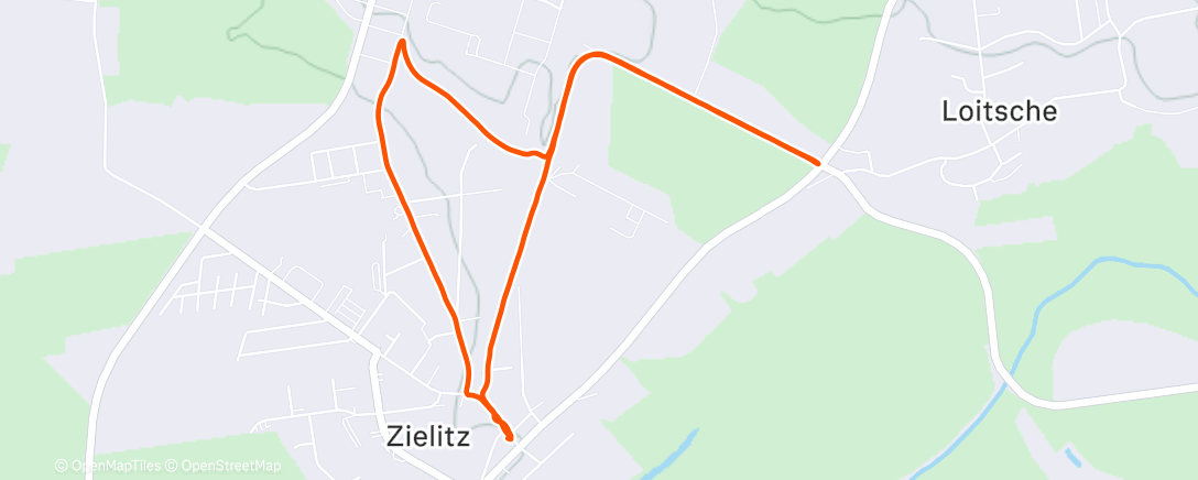 Map of the activity, Lauf am Nachmittag