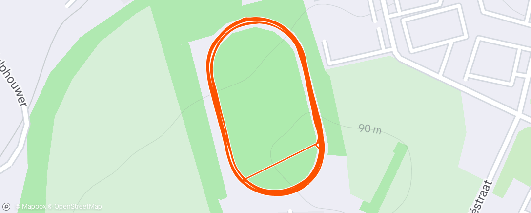 Map of the activity, Avondloop