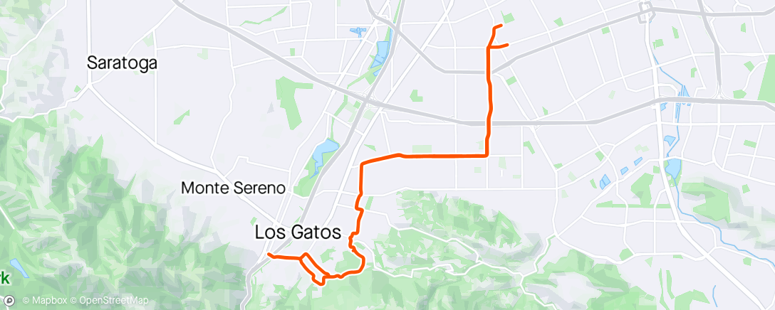 Mapa da atividade, Lunch E-Bike Ride