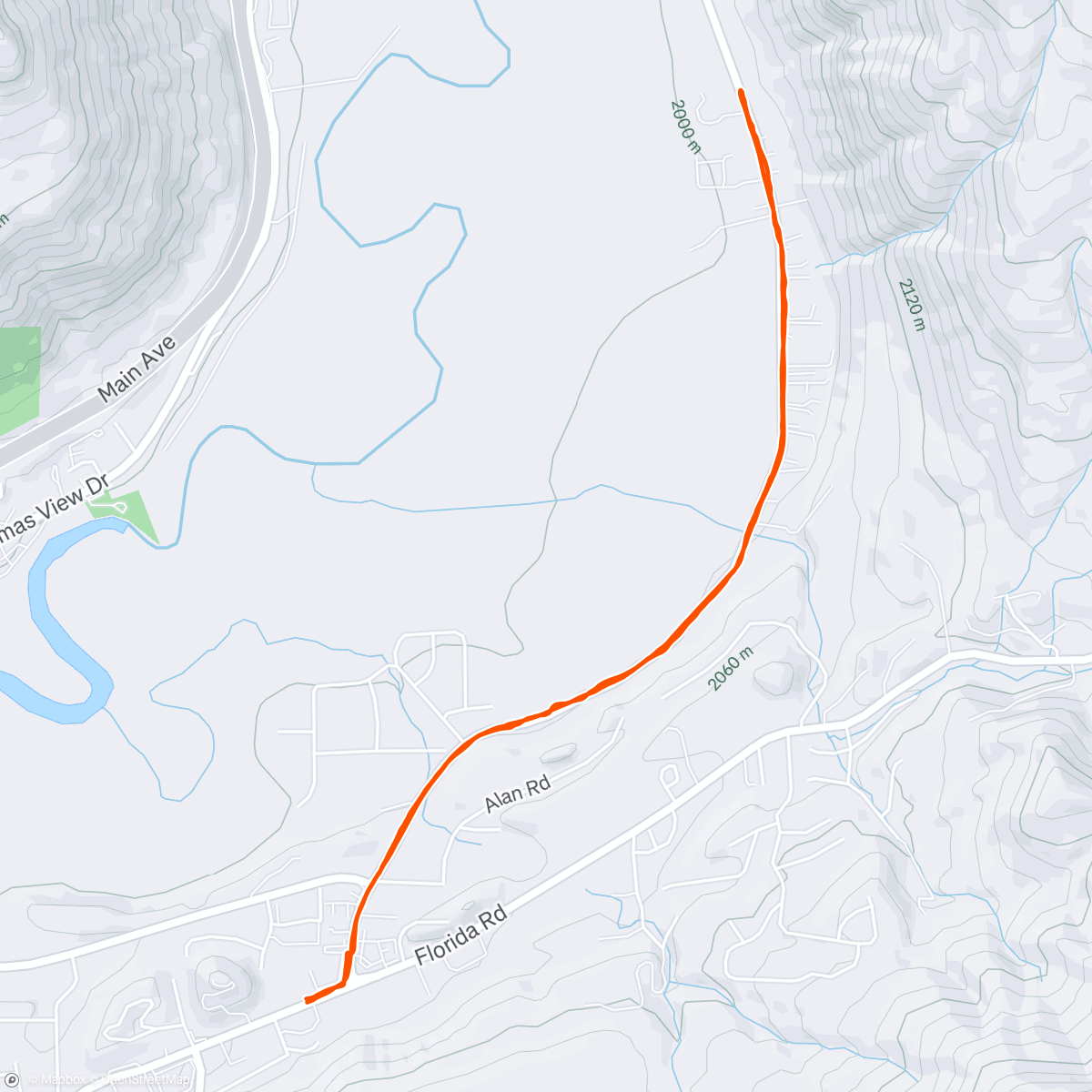 Map of the activity, First roller ski of the season 14 weeks postpartum