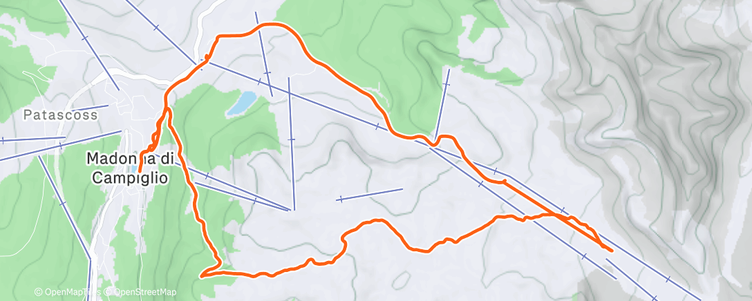 Карта физической активности (Sessione di sci fuoripista mattutina)