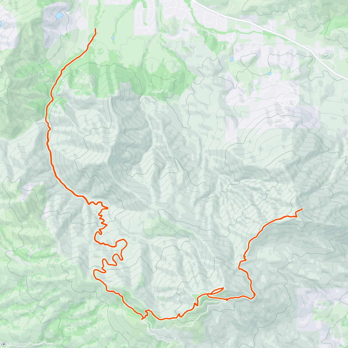 Map of the activity, Turns out descents can be more treacherous than climbs…