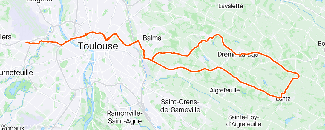 Map of the activity, Route - Afterwork avec Salomé 😎