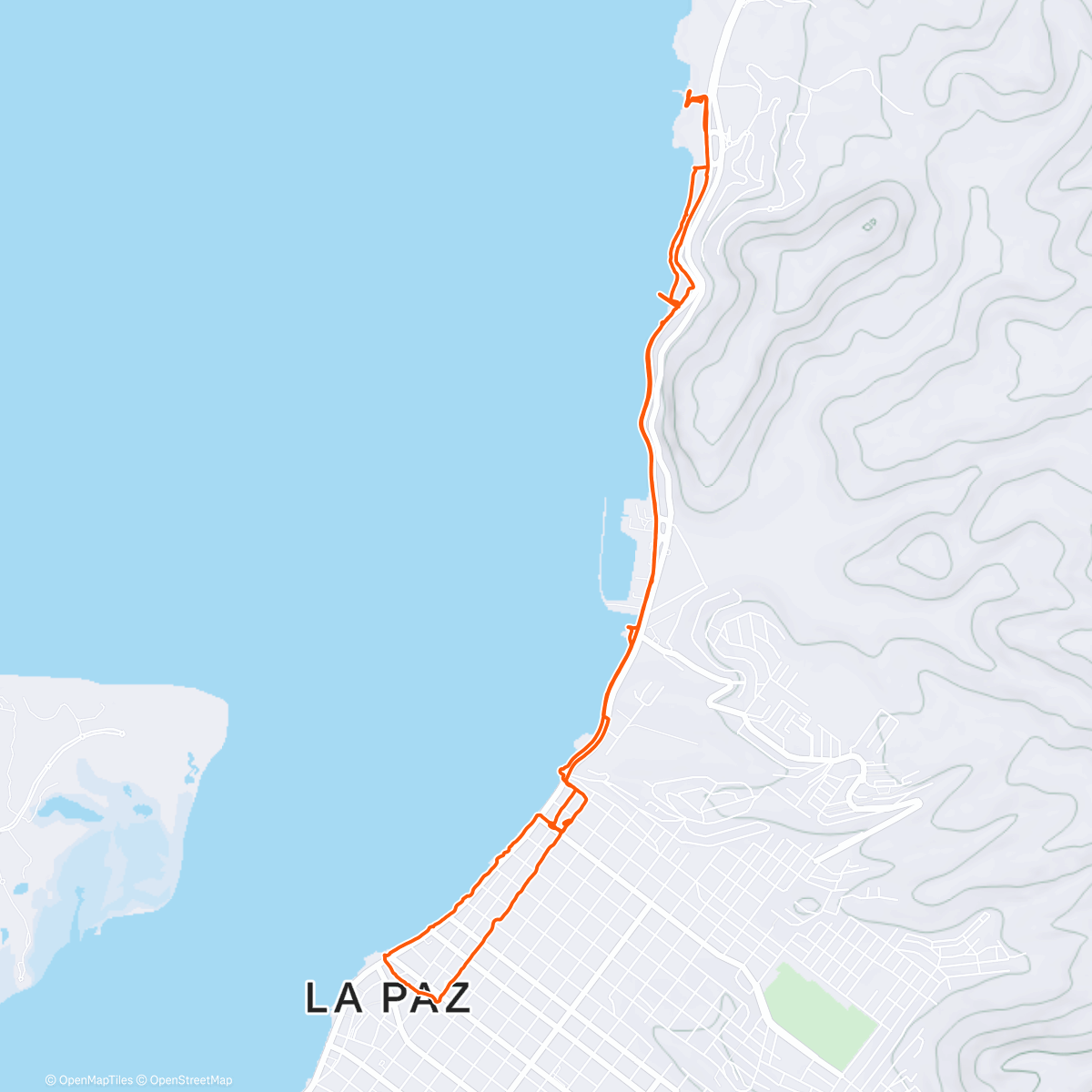 Map of the activity, Vamos a la playa