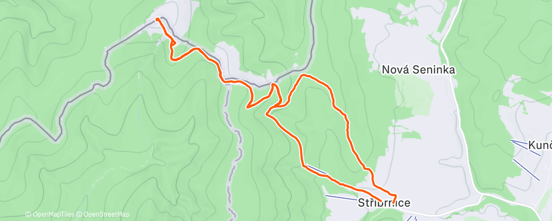 Map of the activity, Morning Walk