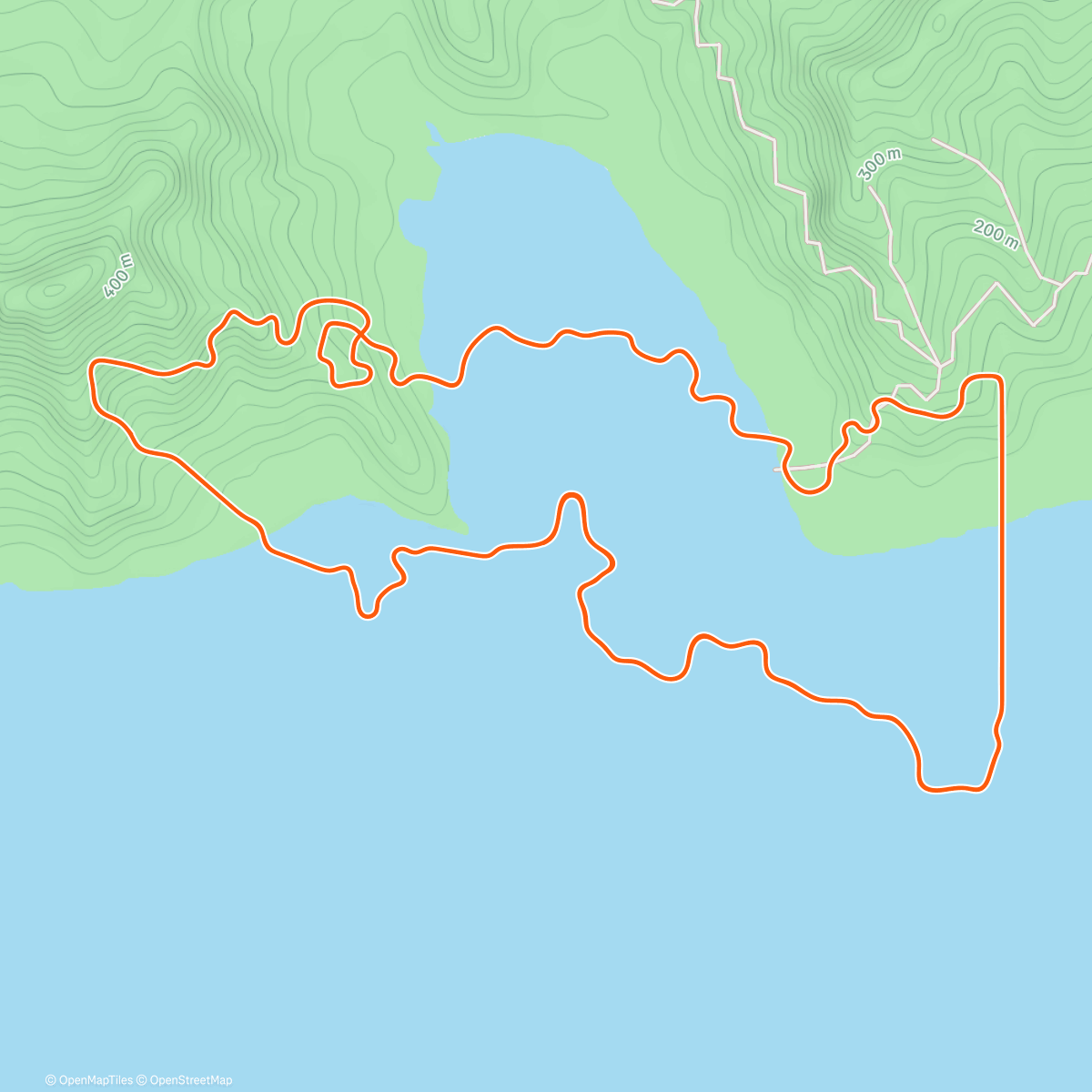 Map of the activity, Zwift - Group Ride: Rolling with Pursuit Racing (B) on Coastal Crown Loop in Watopia