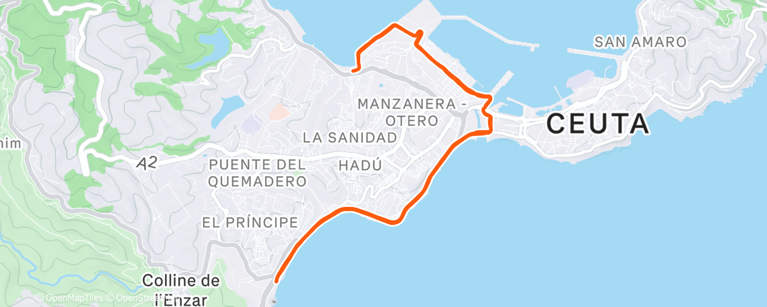 Карта физической активности (Carrera de tarde)