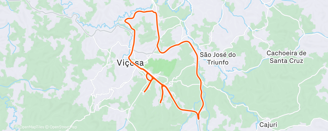 Map of the activity, Evening Ride