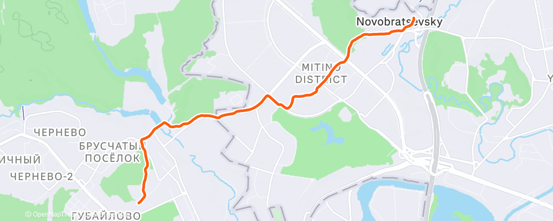 Карта физической активности (Утренний забег)