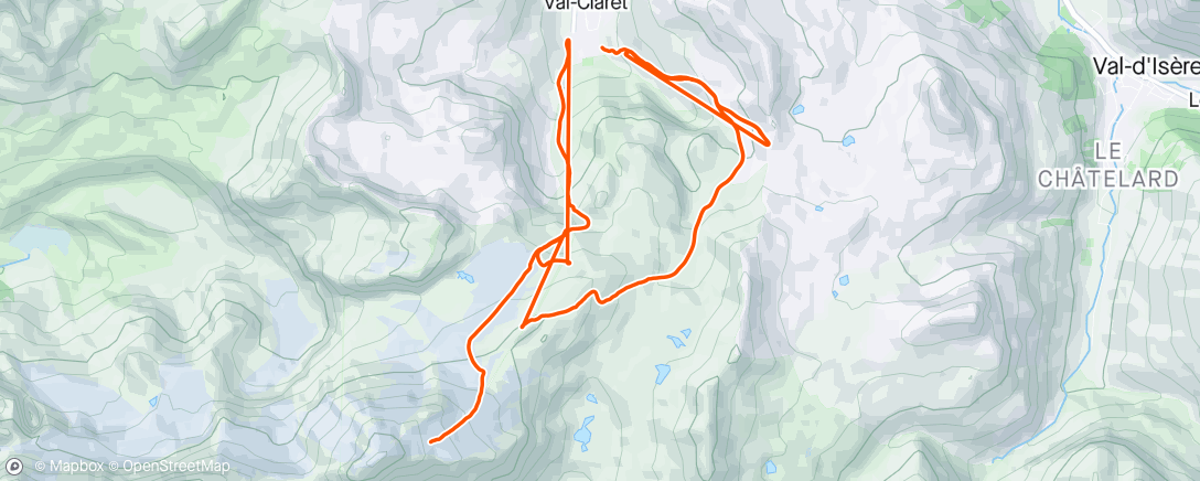 Mapa da atividade, Lunch Alpine Ski