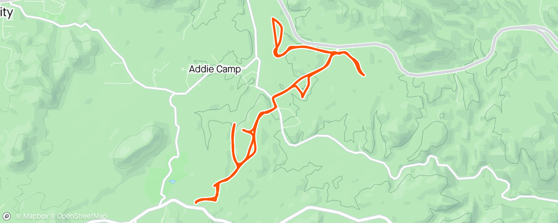 Map of the activity, Twin Springs to 244