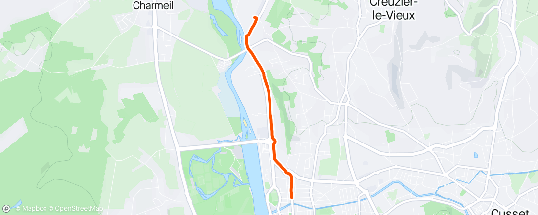 Mappa dell'attività Vélo du matin