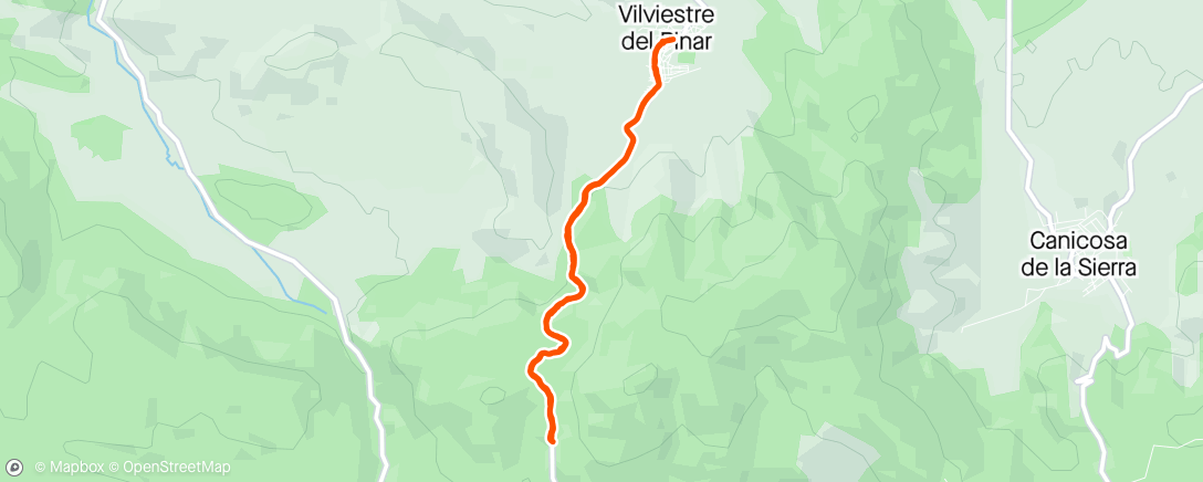 Map of the activity, Vilviestre Walk
