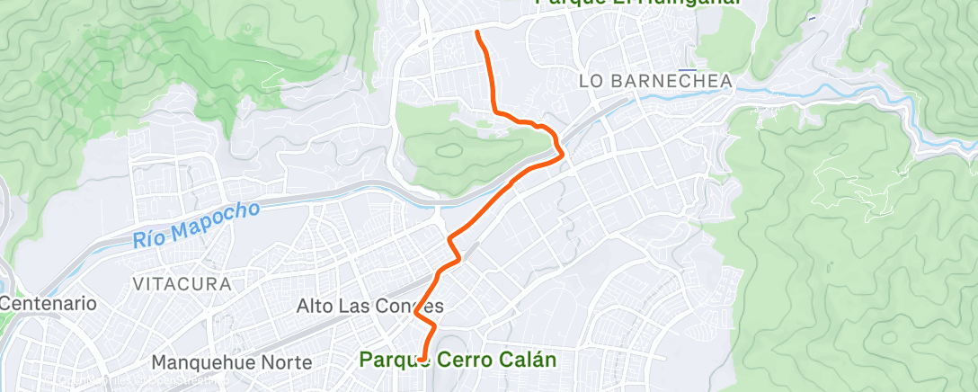 Map of the activity, Afternoon Ride