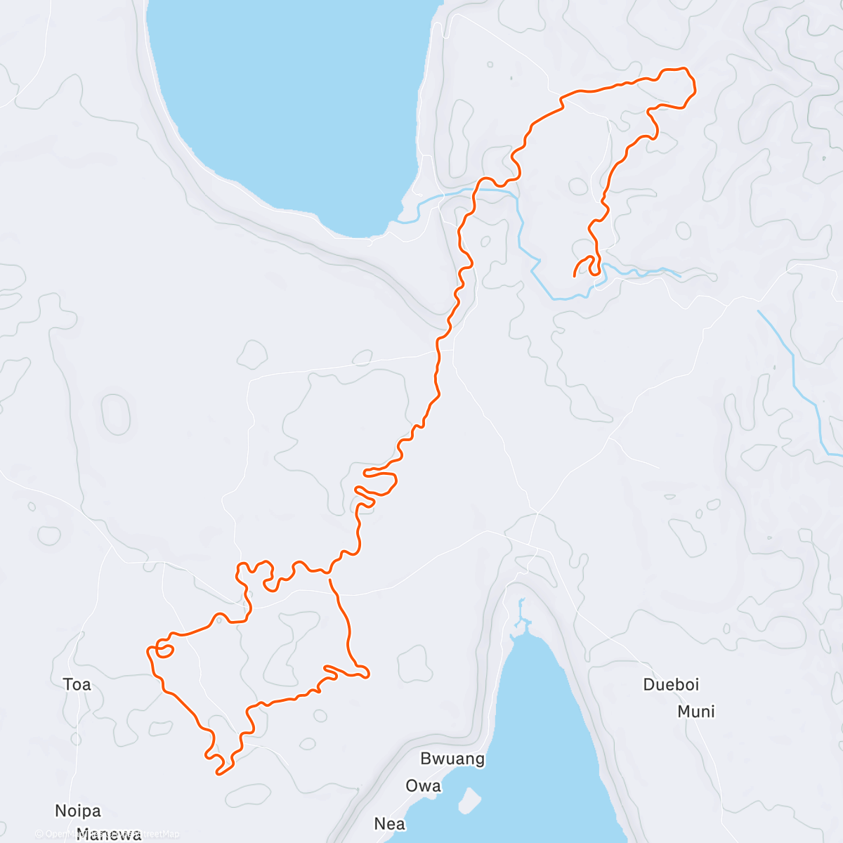 Карта физической активности (Zwift - Country to Coastal in Makuri Islands)