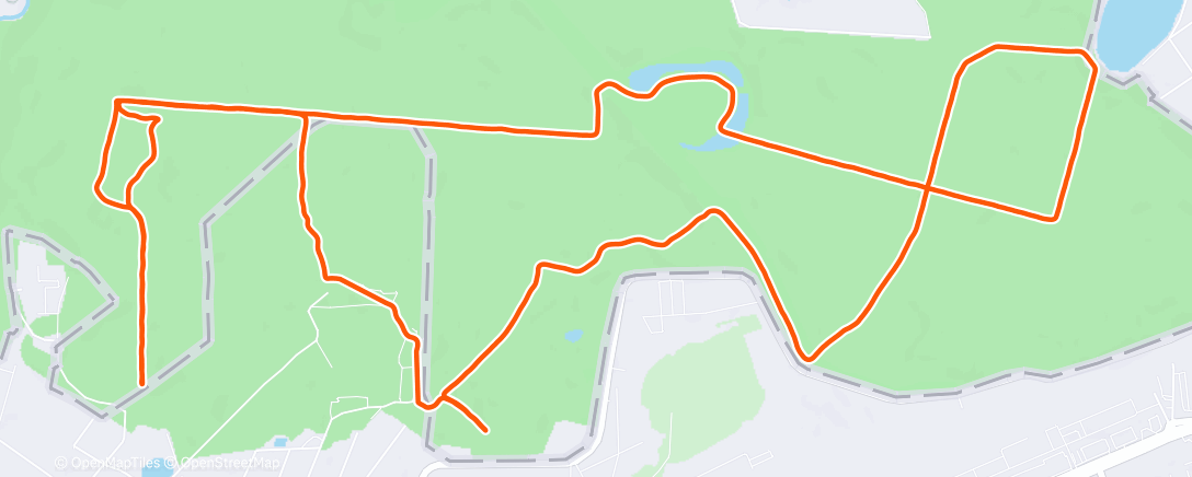 Map of the activity, Lunch Nordic Ski